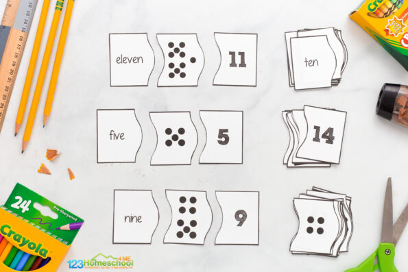 Free Printable Number Puzzles for Kindergarten