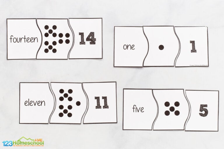 Number puzzles printable