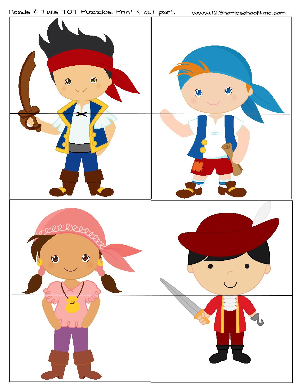 FREE Printable Jake and the Neverland Pirates Worksheets
