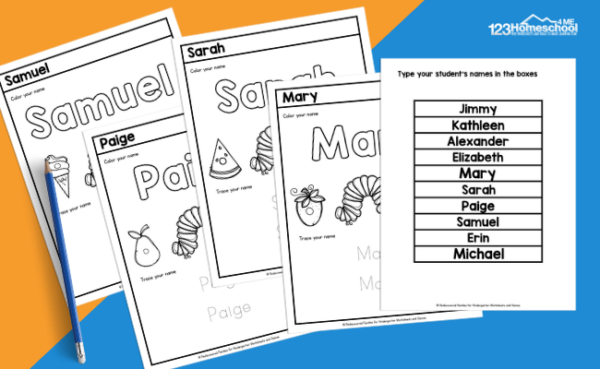 Free Editable Name Tracing Worksheets For Kindergarten and Preschool