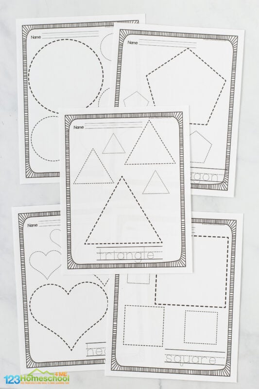 shapes worksheets