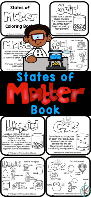 States of Matter Coloring Pages