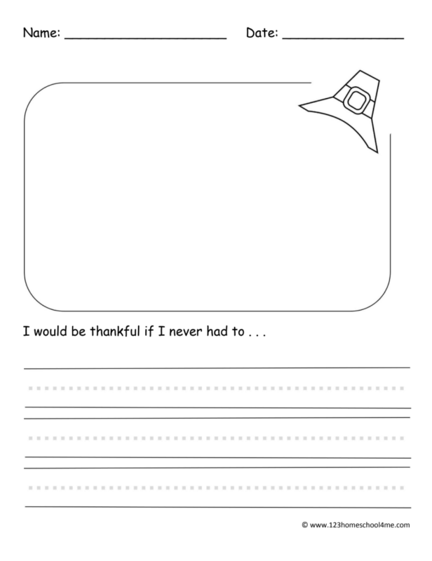 i am thankful writing prompt for kids