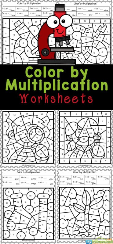 Plants math worksheets multiplication 3rd grade