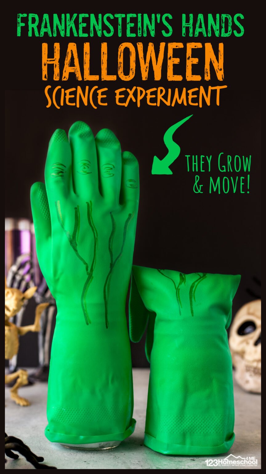Frankenstein's Hand Halloween Science Experiment