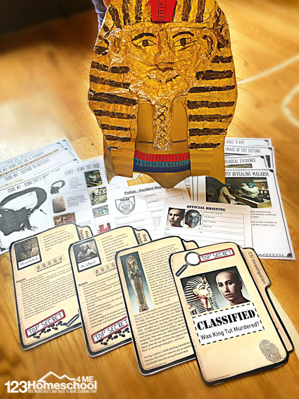 🔍Was King Tut Murdered? CSI Investigation Activity for Kids