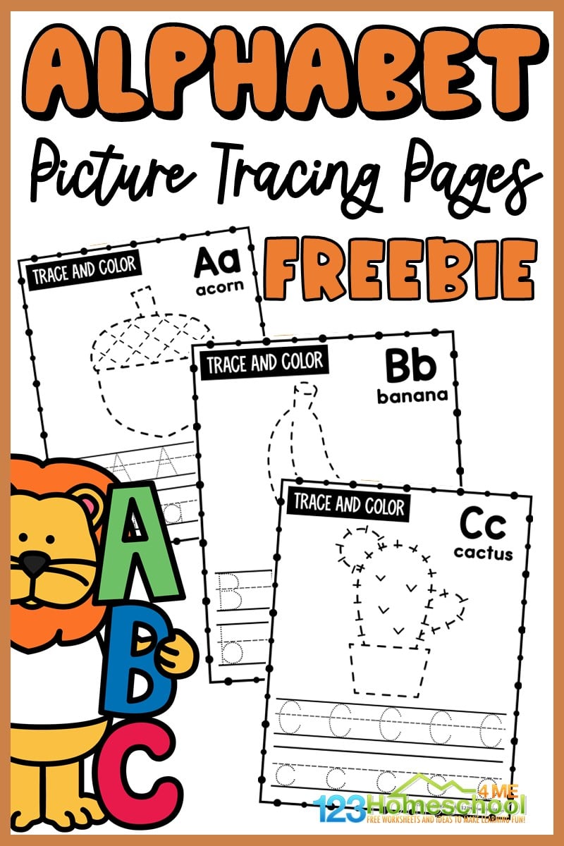 FREE Printable Alphabet Tracing Worksheets for Kindergarten