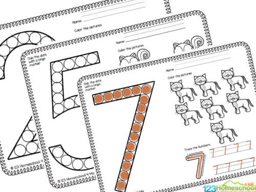 🦊 FREE Animal Bingo Marker Numbers to 20 Worksheets