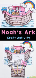 🌈 FREE Printable Noah's Ark Craft for Kids