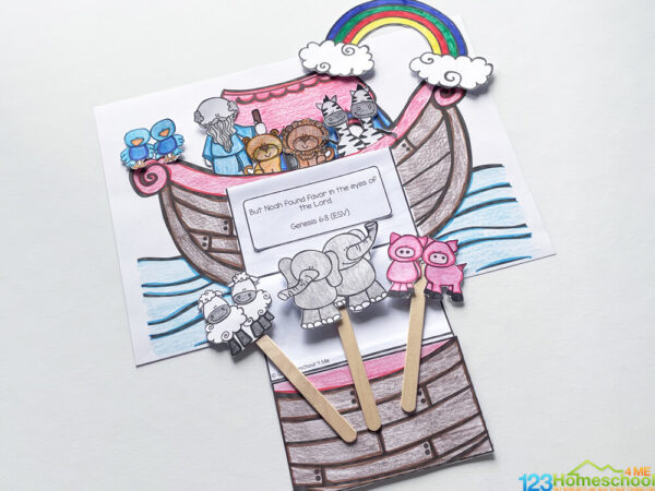 🌈 FREE Printable Noah's Ark Craft for Kids