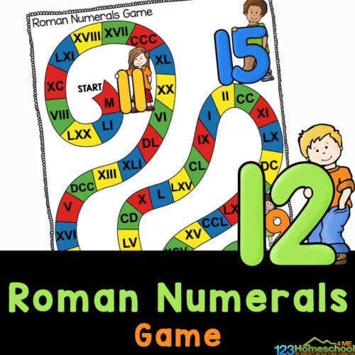 FREE Printable Roman Numerals for Kids Board Game – Open Edutalk