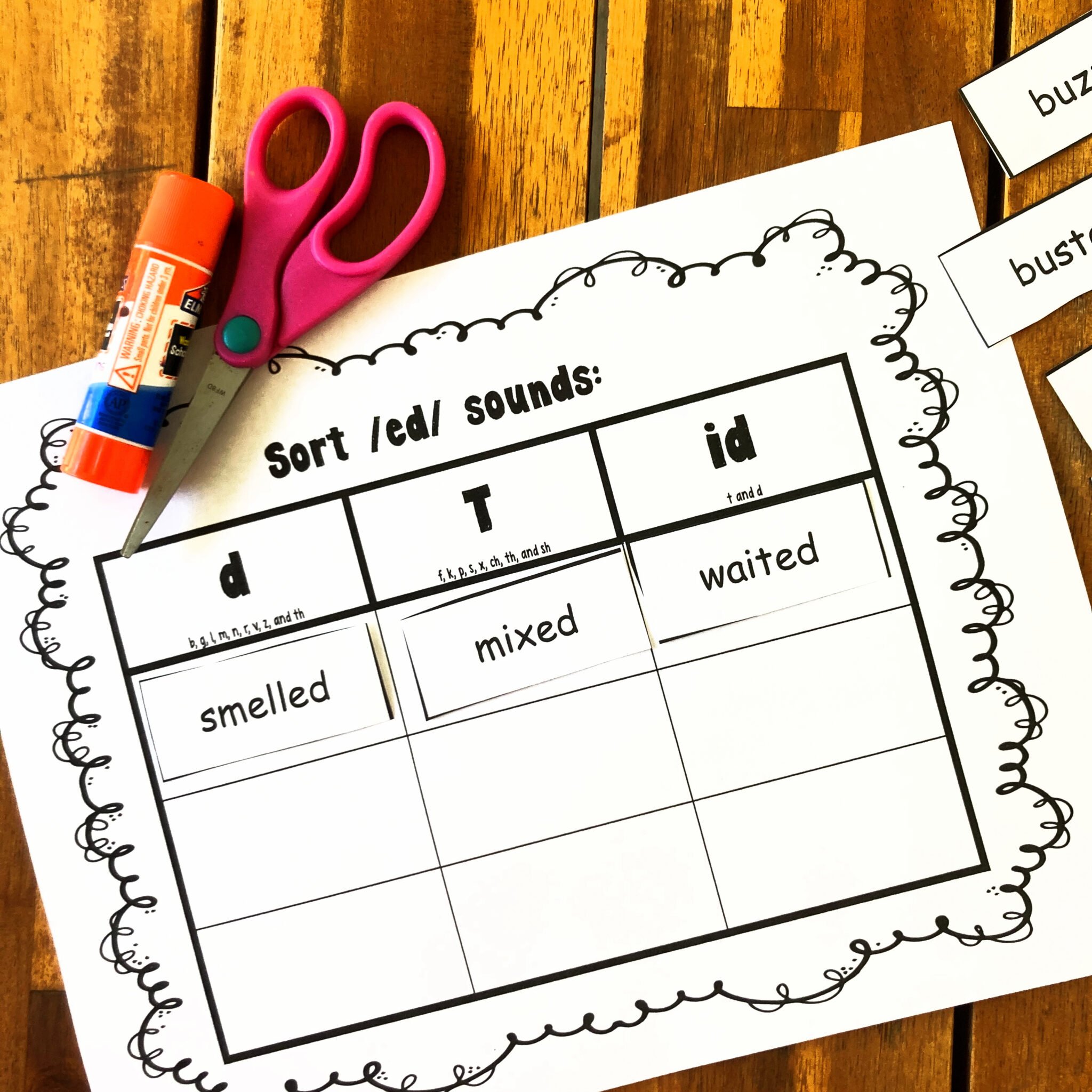 FREE Printable Three Sounds of Ed Worksheets