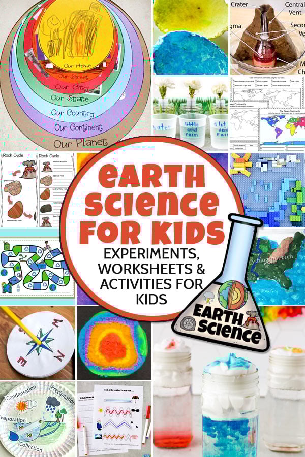 🌎 Earth Science for Kids Worksheets, Activities, Experiments