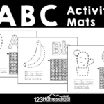 Free printable A to Z letter tracing worksheets for learning ABC and improving fine motor skills with fun alphabet activity sheets!