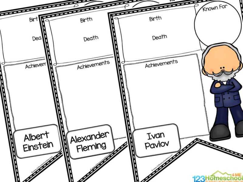 Scientists for kids printables