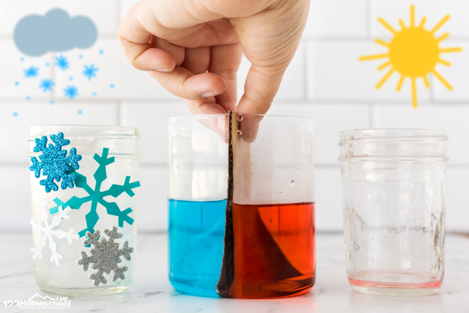 Cold Front Weather Science Experiment for Kids
