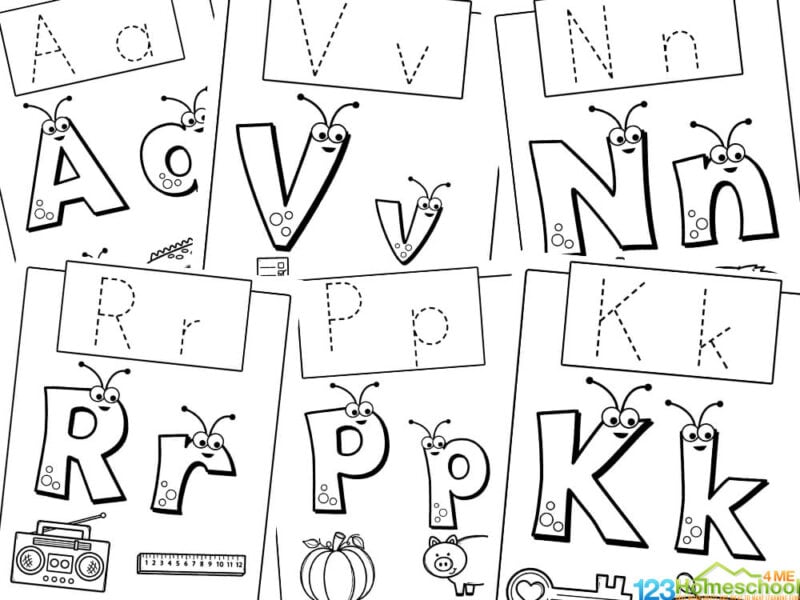 alphabet tracing pages