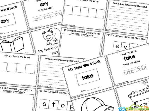 FREE First Grade Sight Words Printable Books