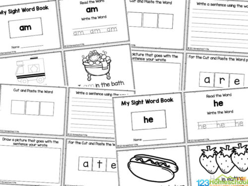 FREE Printable Primer Sight Words Books for Kindergarten