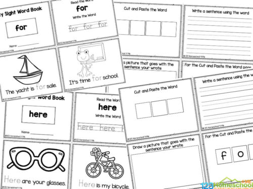 FREE Printable Pre-Primer Sight Words Books