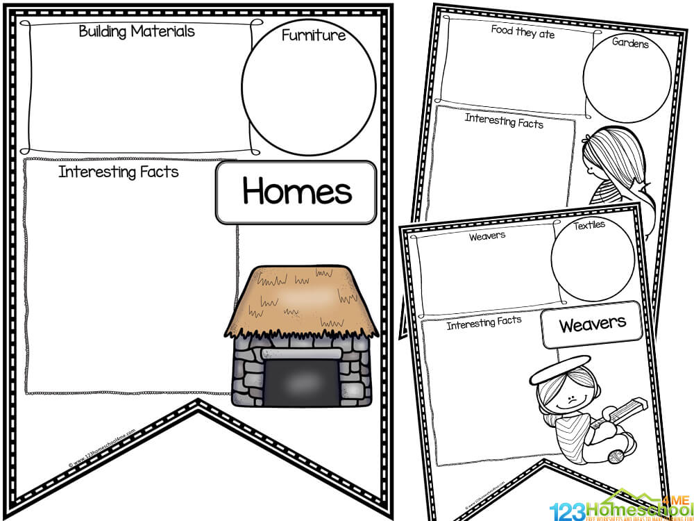 Inca Civilization Printable Pennants Activity