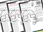 FREE Printable Kindergarten Tracing Number Practice Worksheets 1-30 pdf