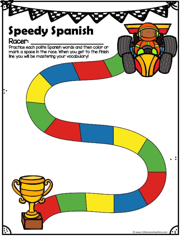FREE Spanish Greetings Worksheets for Beginners
