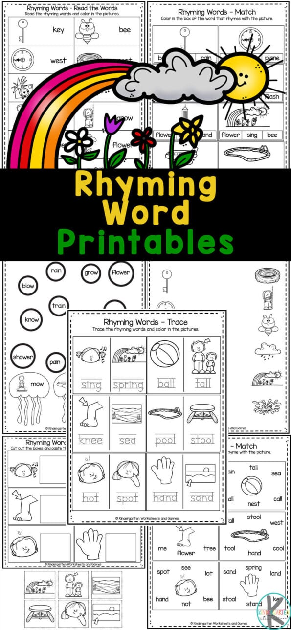 Snowball Rhymes - Match the Rhyming Words Winter Activity