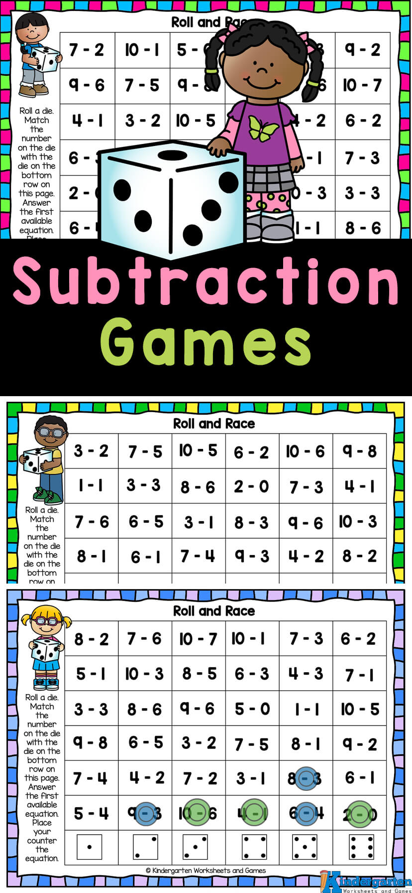 Addition And Subtraction Games For Kindergarten