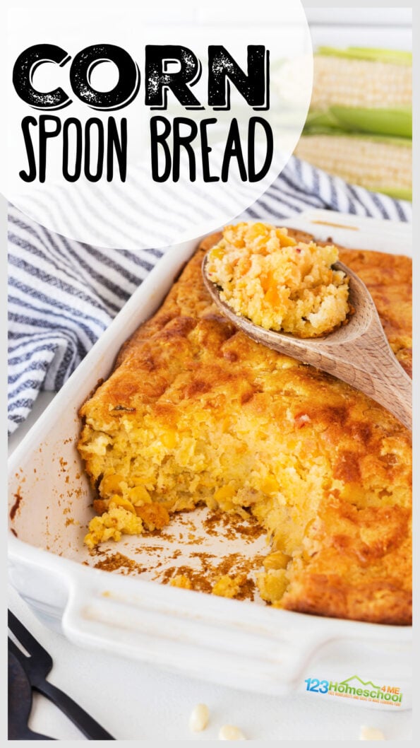 🌽 EASY Corn Spoon Bread Pudding Recipe