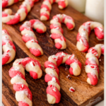 One of our favorite Christmas cookies recipes is candy cane cookies that are so cute, taste amazing, and look beautiful too! Yum!