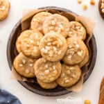 Ready to bake some delicious homemade cookies? You are going to love this soft, white chocolate macademia nut cookies recipe!