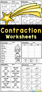 FREE Printable Contraction Practice Worksheets