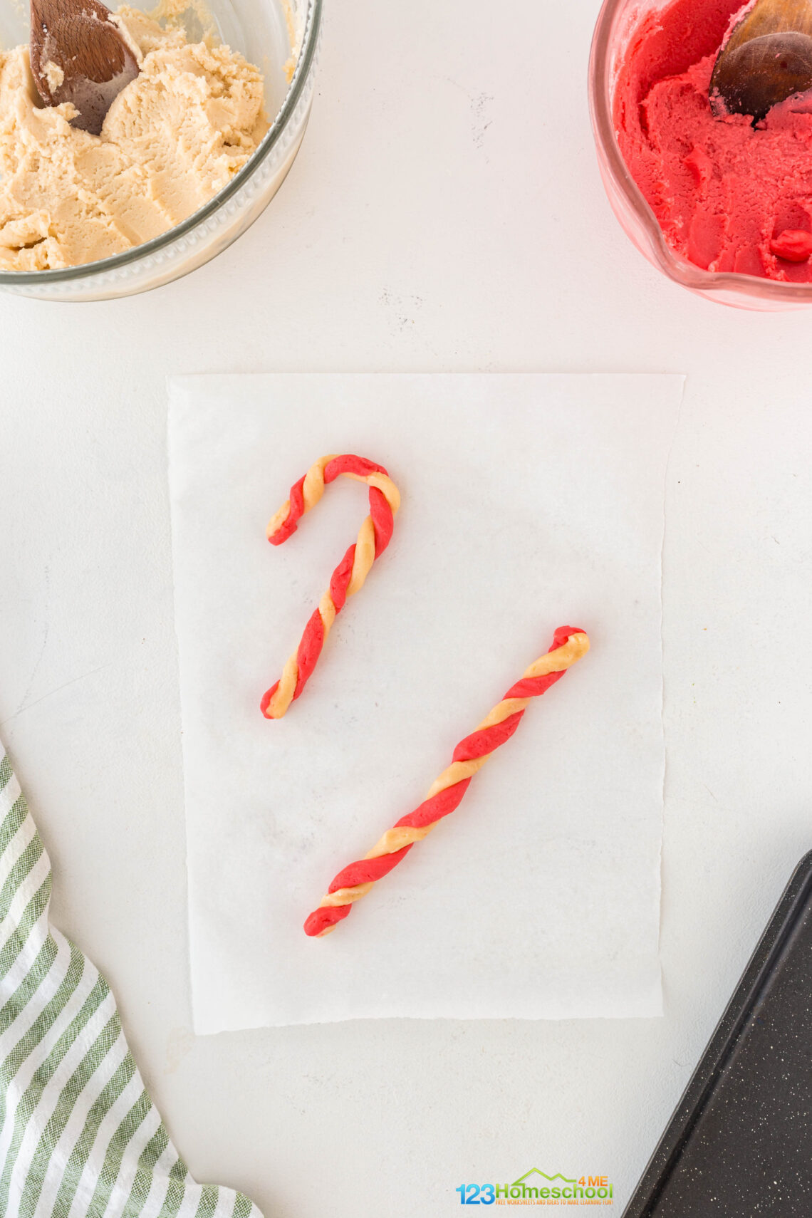 Cute Candy Cane Christmas Cookies Recipe