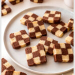 These checkerboard cookies are simple to make, taste yummy, and look stunning with the rest of your Christmas cookie ideas! The easy recipe comes together quickly then chill and slice for a lovely cookie recipe to serve in December or anytime really. Exchange these at cookie swaps for a eye catching checkerboard Chrsitmas cookie or simply enjoy them at home with family and friends or a church potluck.