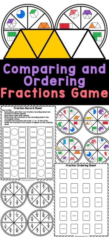 Introducing Fractions Multiplayer games – print and Digital