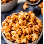 Make this super quick microwave carmel popcorn for your families next movie or game night.  You will be amazed how simple this easy carmel popcorn recipe is to whip up. Plus this microwavel carmel corn doesn't use any nasty preservatives, fillers, or artificial ingredients like it's store bough counterpart!
