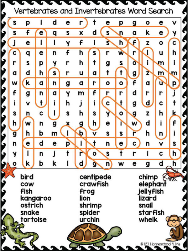 FREE Printable Animal Word Searches for Kids