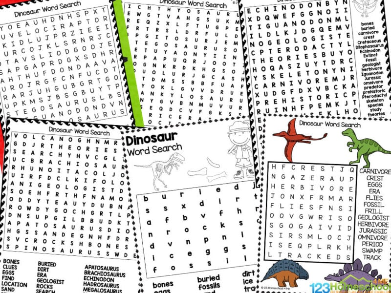 dino word search