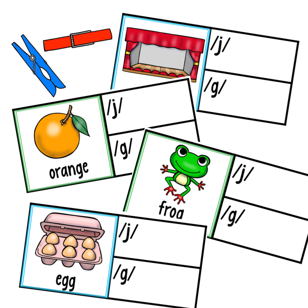 Hard And Soft G Sound Clip Cards FREE Printable Phonics Activities