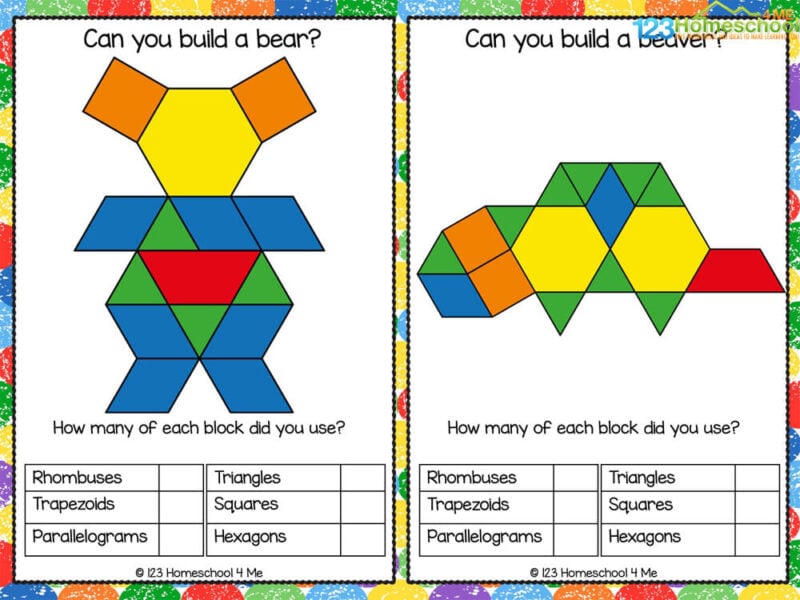 Looking for an engaging and educational activity for your little ones? Pattern blocks are the way to go!

First and foremost, pattern blocks help children develop their mathematical thinking abilities. By using these geometric shapes, kids can recognize and create patterns, practice spatial awareness, and even explore symmetry.

Not only do pattern blocks enhance mathematical skills, but they also promote critical thinking and problem-solving skills. By experimenting with various block combinations, children learn to analyze and solve puzzles, fostering their creative thinking abilities.

Additionally, pattern blocks can enhance your child's fine motor skills. By picking up and manipulating the blocks, little hands strengthen their grip and coordination skills, which lay the foundation for writing and other essential tasks.

Last but not least, pattern blocks provide endless hours of fun! Whether your child is building towers, creating unique designs, or constructing pictures, they will enjoy the limitless possibilities these blocks offer.