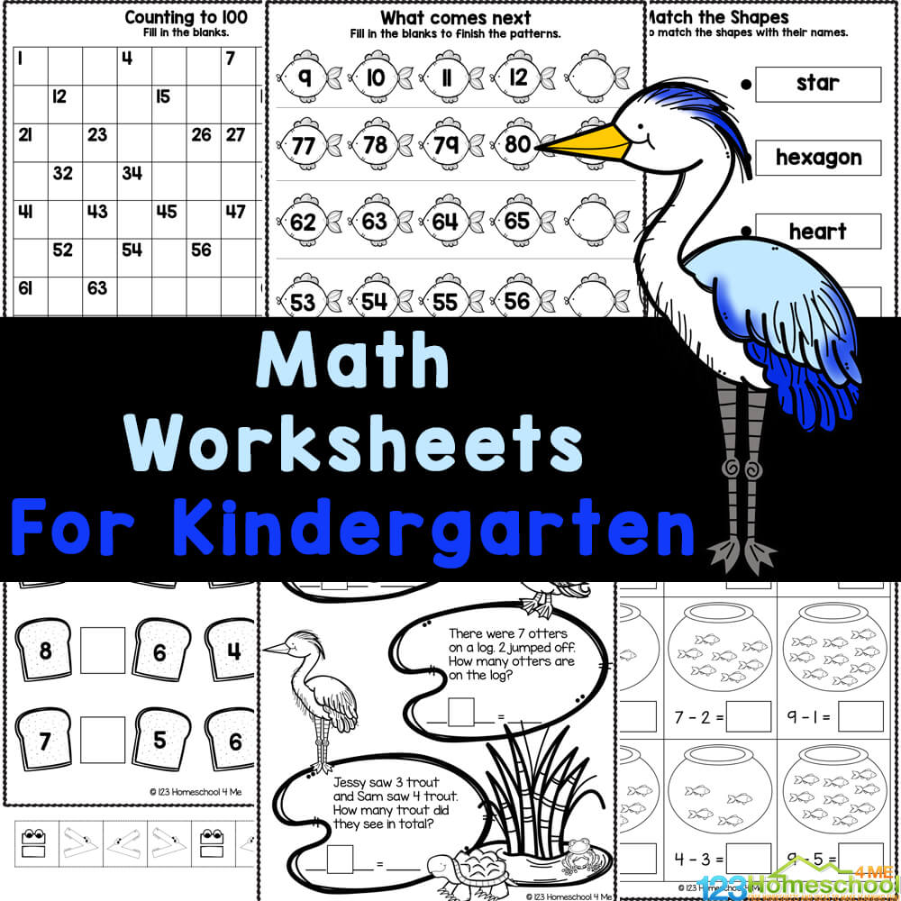 Math Printable Worksheets Kindergarten Math Printable Worksheets Kindergarten