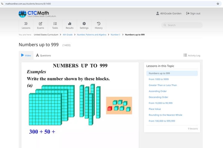 CTC Math 4th Grade
