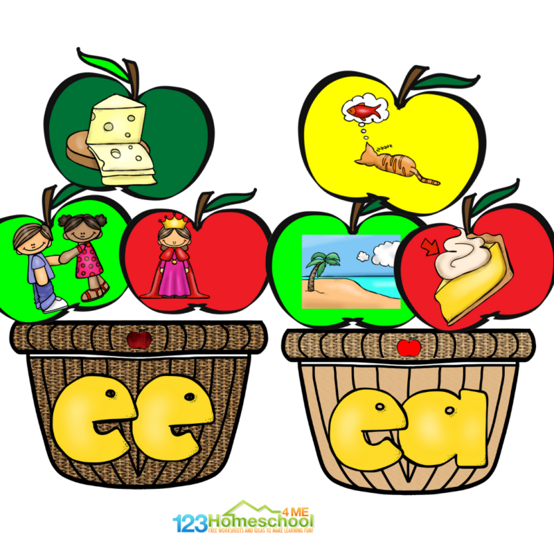 Struggling to teach when to use ee and ea? You&rsquo;re not alone! Grab this cute, free printable phonics sorting activity to practice!