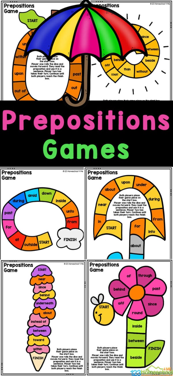 Free Printable Prepositions Games And Activities Free Printable Prepositions Games And Activities