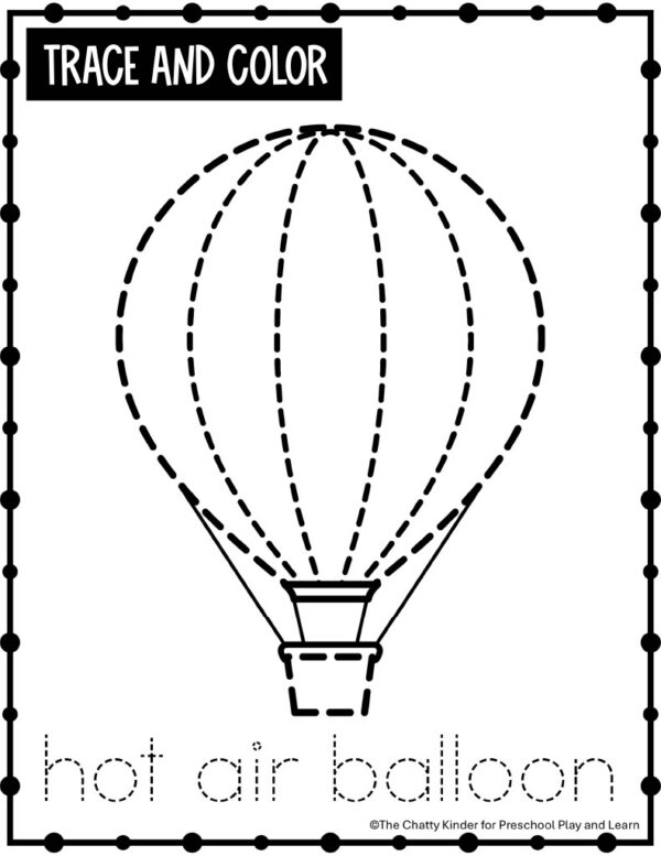 Fun and Engaging Transportation Tracing Coloring Pages
