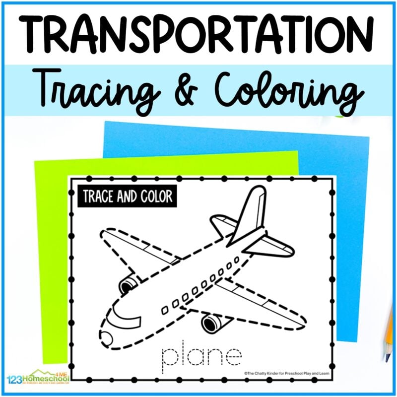 Are you looking for free printable transportation coloring pages? These vehicle colouring sheets are perfect for all ages. Trace, color, and read!