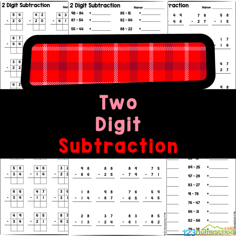 Two Digit Subtraction Worksheets With Regrouping Subtraction – 2