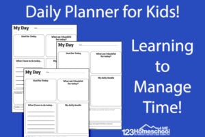 Help kids manage homework and chores? Check out this free printable weekly planner designed to keep children organized and on track!