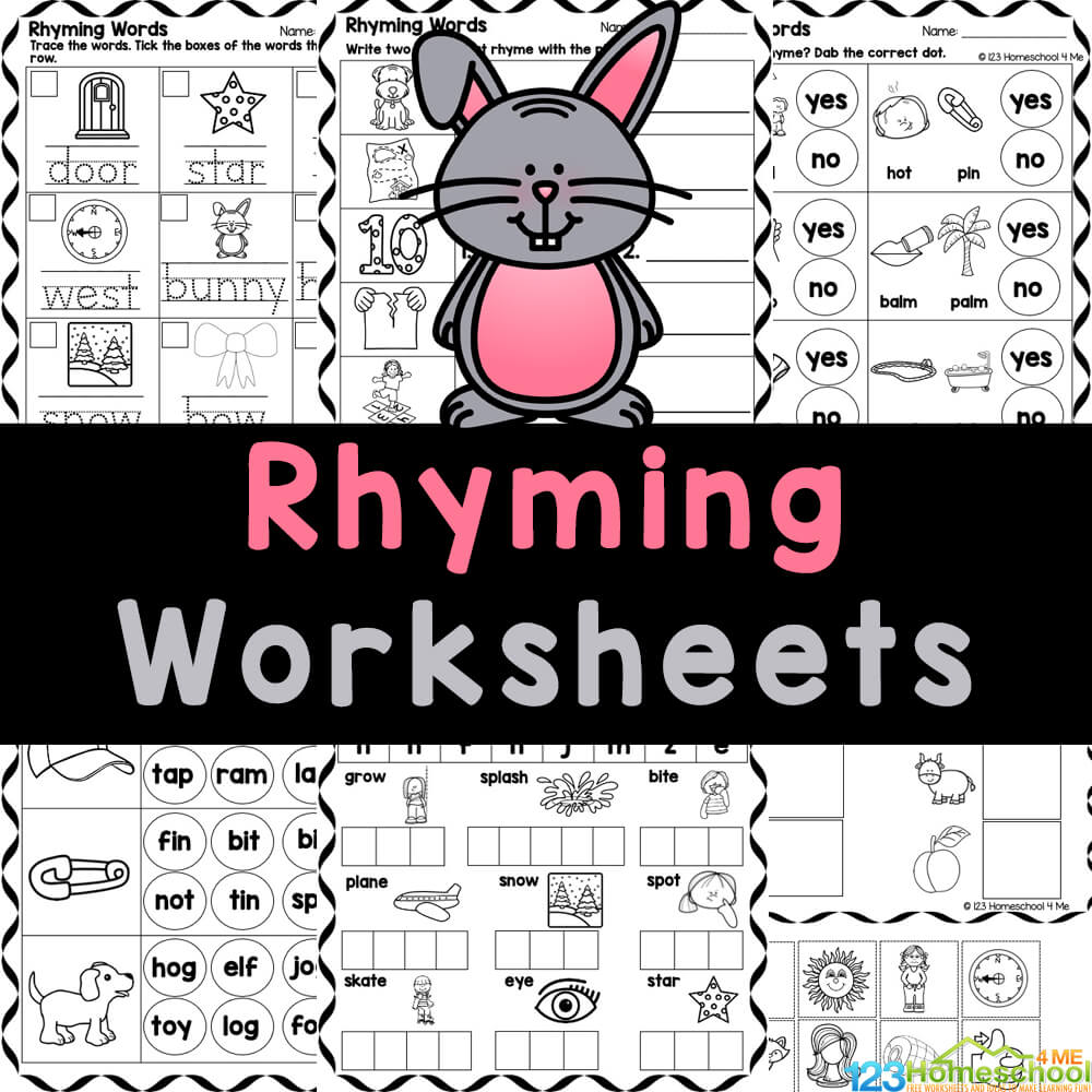 Download Kindergarten Rhyming Words Worksheet Pack PDF